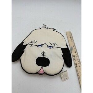 Vintage Zak Designs Sheepdog Potholder Hot Pad Trivet w Tag Taiwan Dog